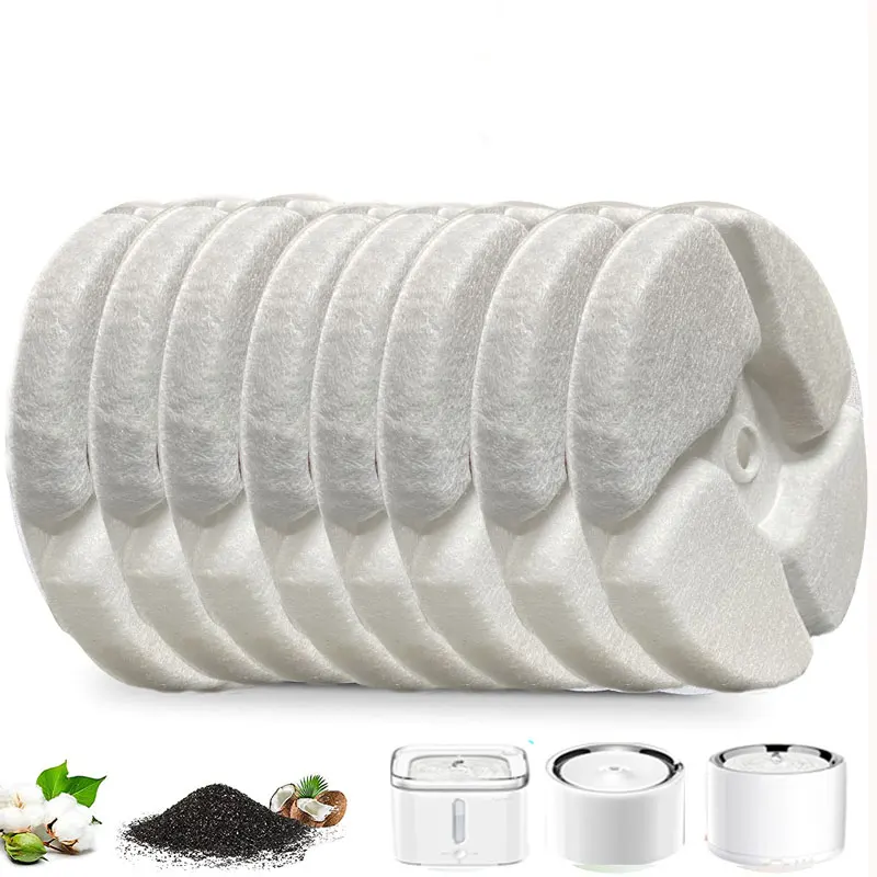 

Replacement Filters Units 6 pieces Compatible with Petkit EVERSWEET 2 and EVERSWEET 3 Water Fountain multiple filtration