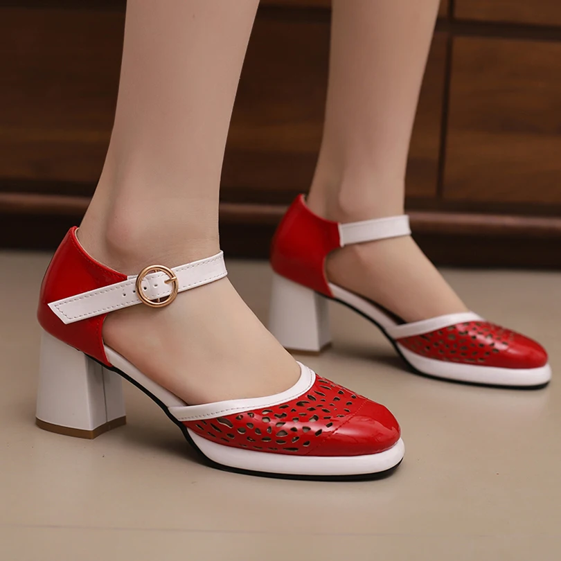 Размера плюс лакированная кожа пэчворк PU верхняя круглая маленькая дышащая