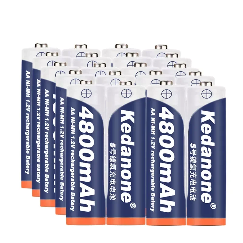 

NEW 2020 1.2V AA battery 4800mAh NI MH AA Pre-Charged Rechargeable Battery Ni-MH Rechargeable aa Battery For Toys Camera Microph