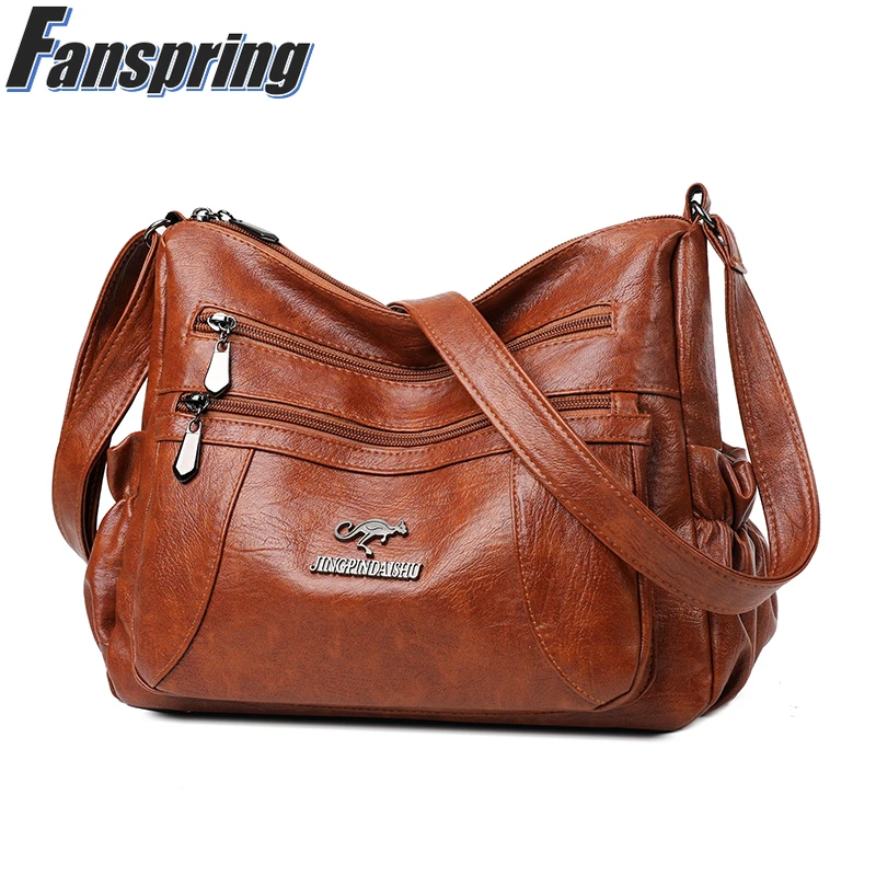 

Female Crossbody Mommy Bag Vintage Designer Shoulder Bag 2022 New Leather Luxury High Quality Handbags Fashion Simple Daily Tote