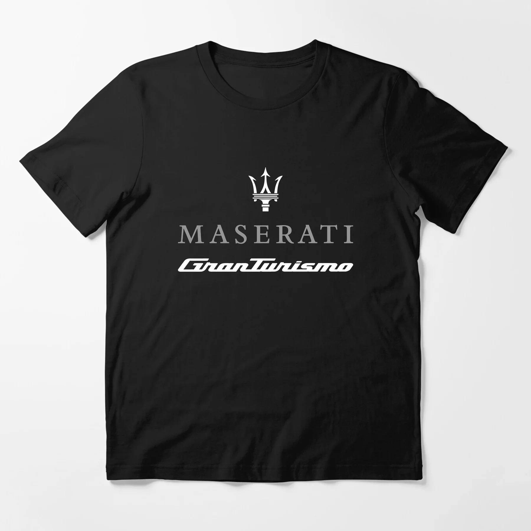 

Amazing Tee Male T Shirt Casual Unique Oversized Maserati GranTurismo Italian Car Logo Classic T-shirt Men T-shirt Graphic S-3XL