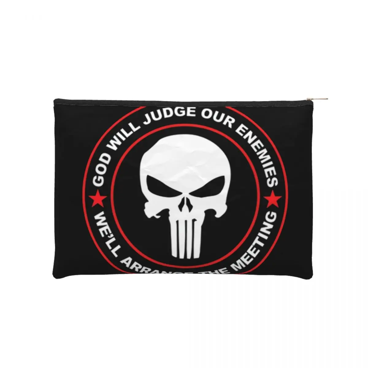 

Travel Skull Punishers Toiletry Bag Kawaii Heavy Metal Skeleton Makeup Cosmetic Organizer for Women Beauty Storage Dopp Kit Case