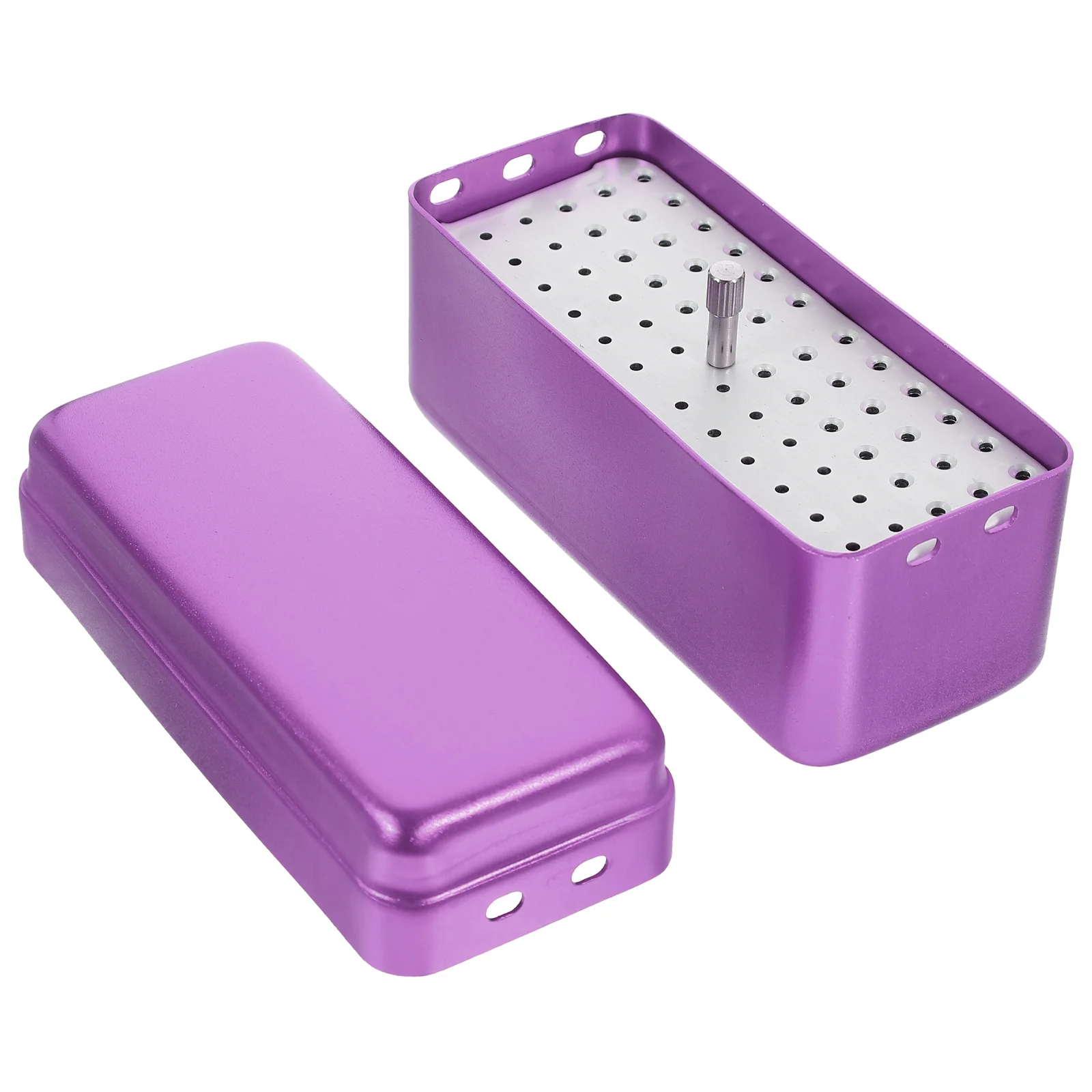 

Dental Burs Storage Case Dentist Tools Organizer Seat Aluminum Alloy Sterilizer Dentists Accessory