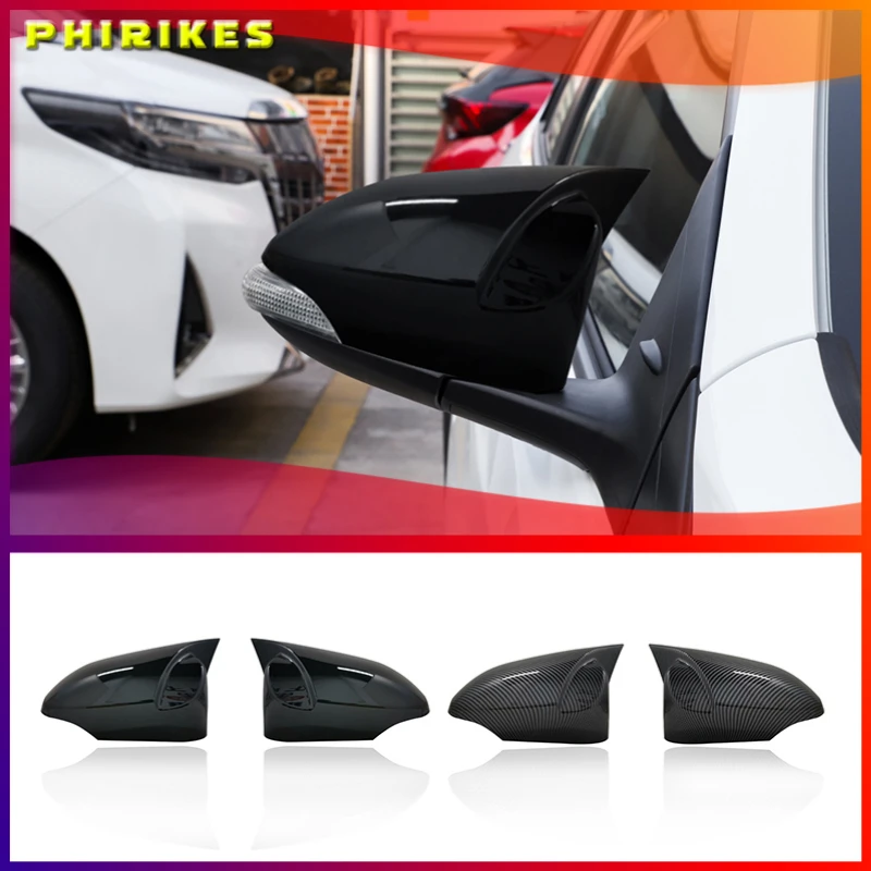 

Carbon Fiber Style Car Rear View Wing Mirror Cover Trim Look Side Wing Mirror Cover Caps Auto Modified Part For Toyota C-HR CHR