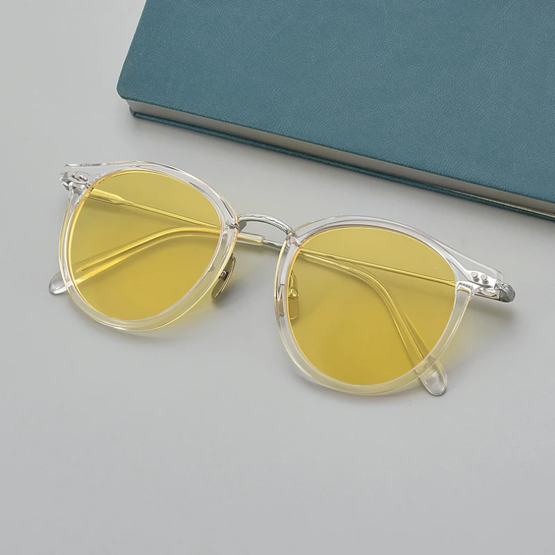 Новинка прозрачные солнцезащитные очки Yuwen Le Бертон одинаковые японские ручной