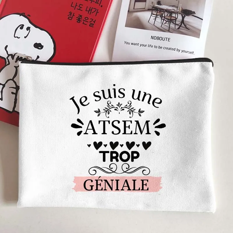 Супер спасибо Atsem подарок учителю сумки для макияжа Женская несессер косметичка