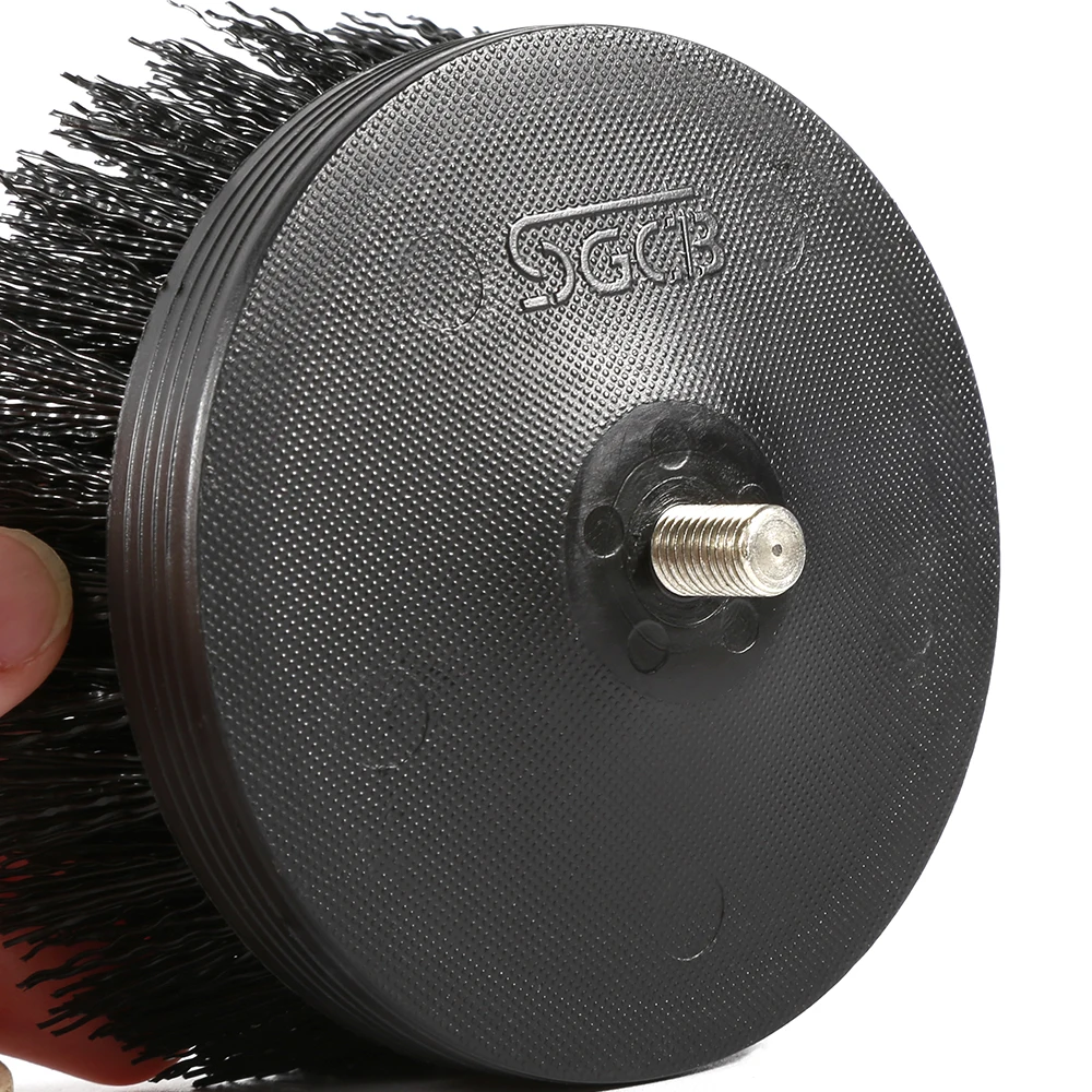 SGCB PRO 3.5” Ковровая щетка-бур с насадкой для детальной чистки пневматическая щетка для скраббинга жесткая для чистки