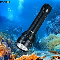wurkkos dl61 diving flashlight 7000lm 226650 ipx8 waterproof led 6 cree xpl2 scuba dive light 4 modes magnetic control ring
