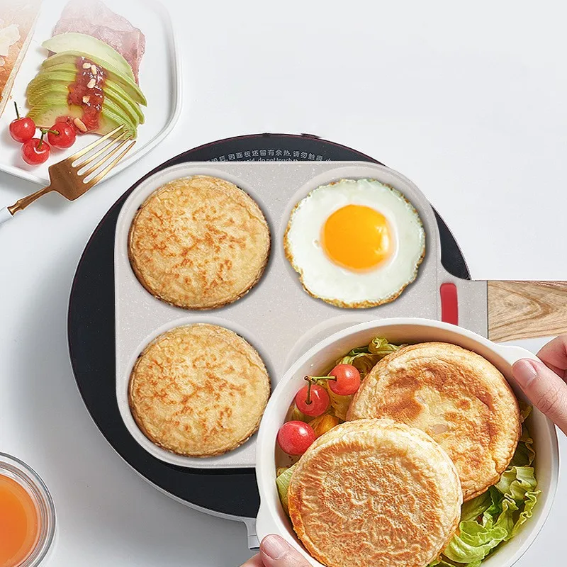

Four Hole Egg Frying Pan- Non Stick Easy To Clean