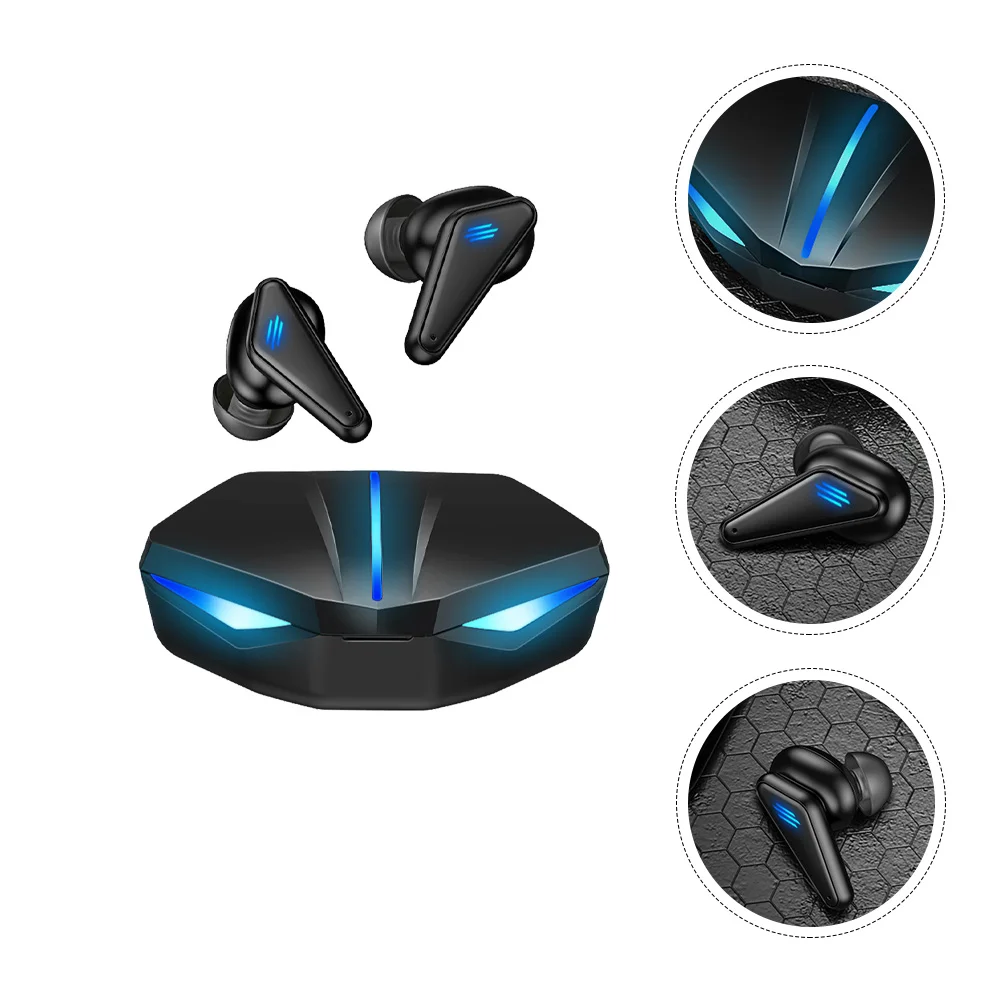 

1Set Wireless Luminous Headphone Game Wireless Earphone Gaming Earbud for Home Dorm Gaming