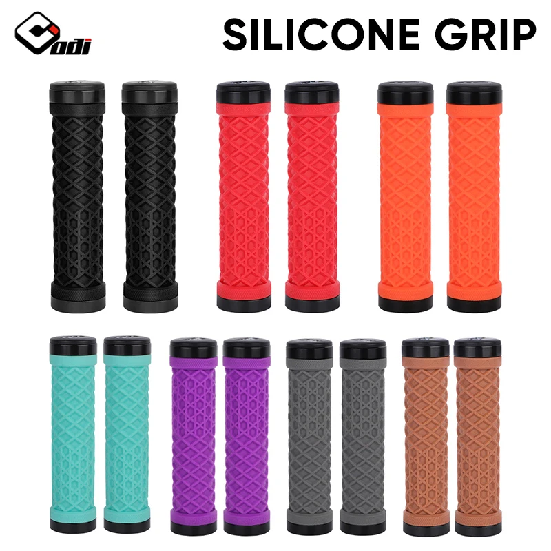 ODI Grip Silicone Bicycle Grips Lock on MTB Bike Handlebar Cuff Handle Cover for Mountain Bike BMX Handlebar Grip Bicycle Part