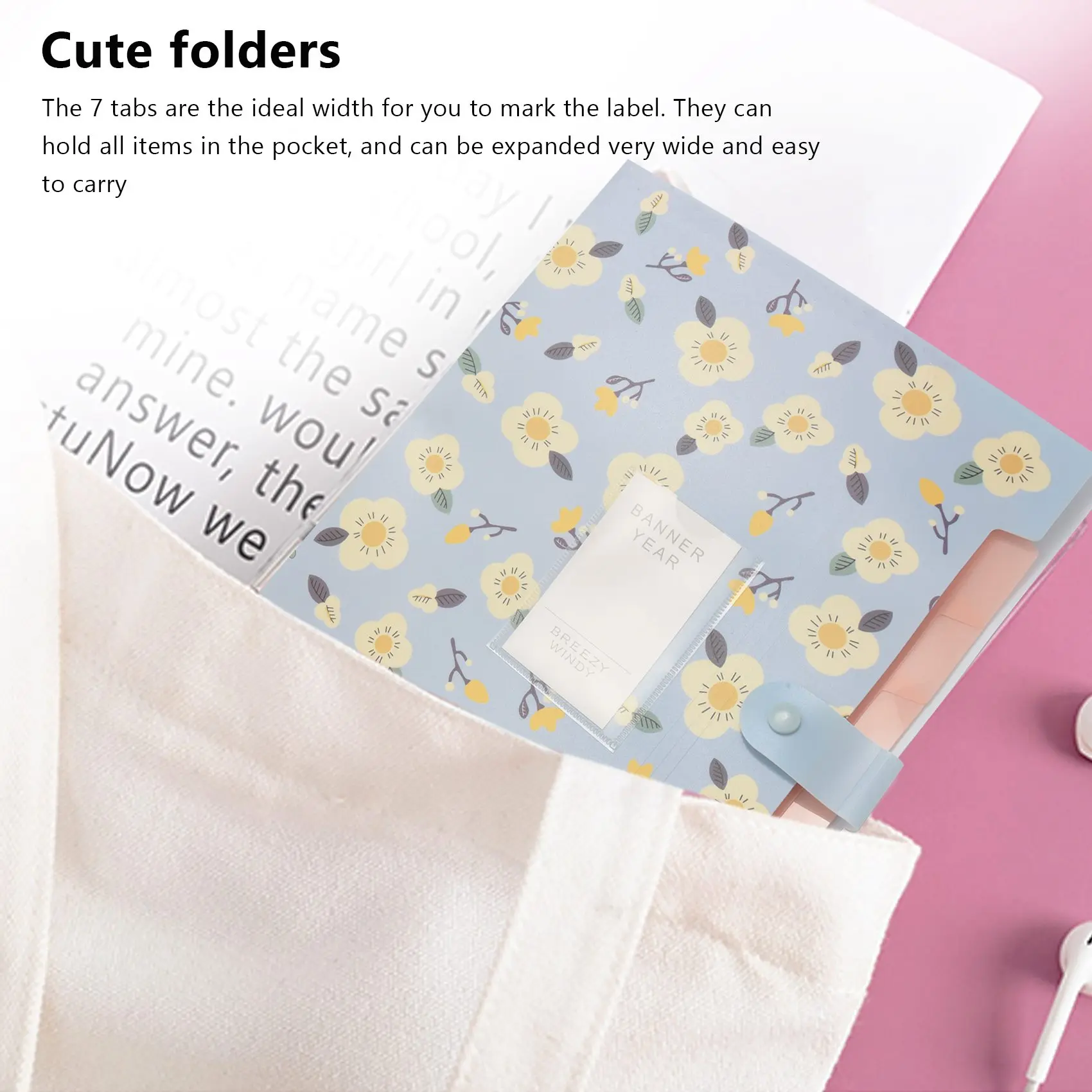 Рисунок 3 - Расширяющаяся папка для файлов с цветочным рисунком