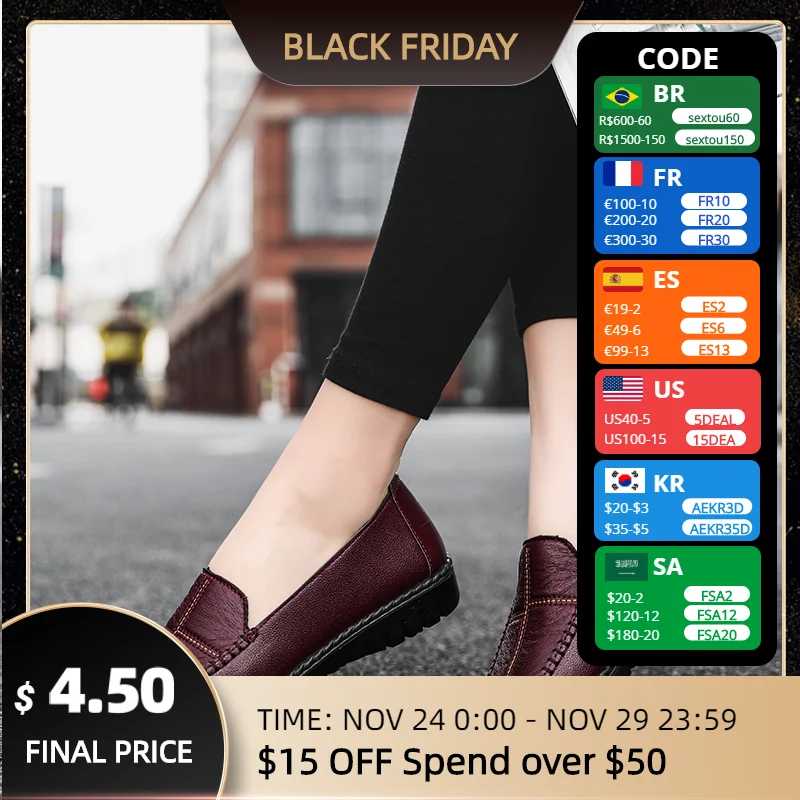 

Новая удобная женская обувь Comemore с закрытым носком на мягкой подошве для пожилых людей среднего и пожилого возраста повседневная обувь на п...