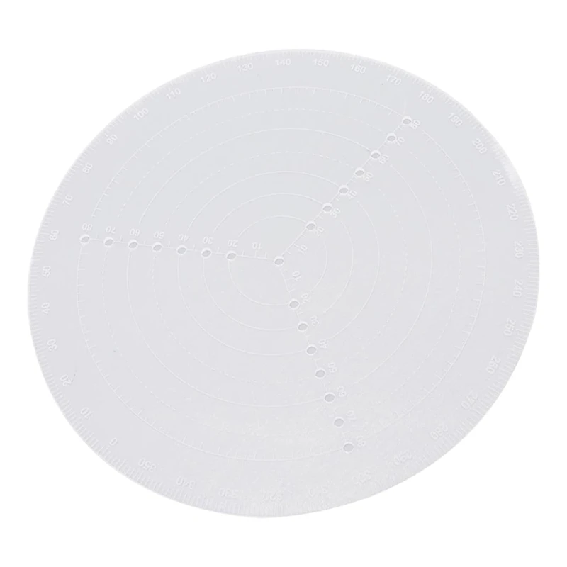

Round Center Finder, Acrylic Semi Transparent Lathe Centering Tool Compass Drawing Measurement Tool