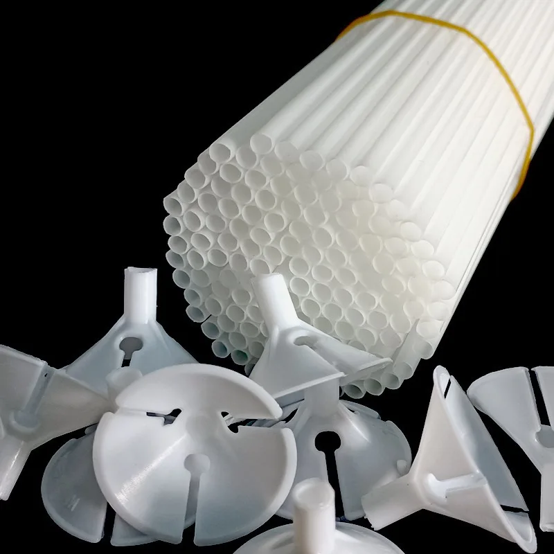 33 см белый столб для воздушного шара латексный фиксированный ручной буксирный