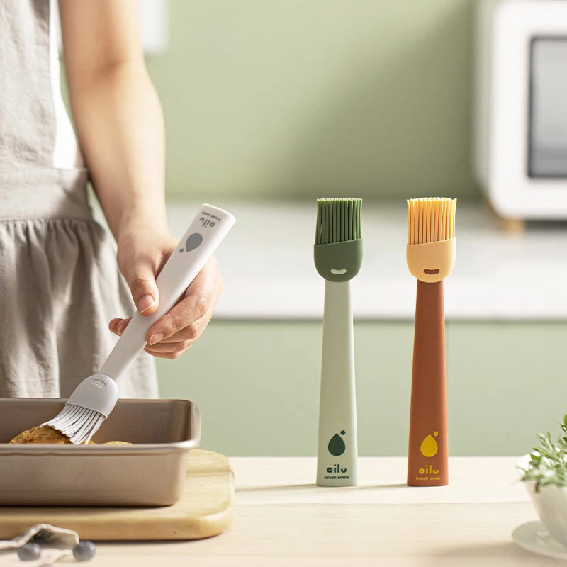 

Silicone Oil Brush High Temperature Resistant Non-linting Barbecue Baked Camping Food Brush Household Kitchen Pancake Oil Brush