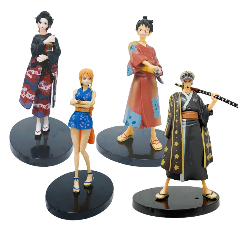 

Anime One Piece Luffy Action Figure Model Nami Chopper Robin Brook Wano Country Figures PVC Figurine Doll Collectible Toys Gift
