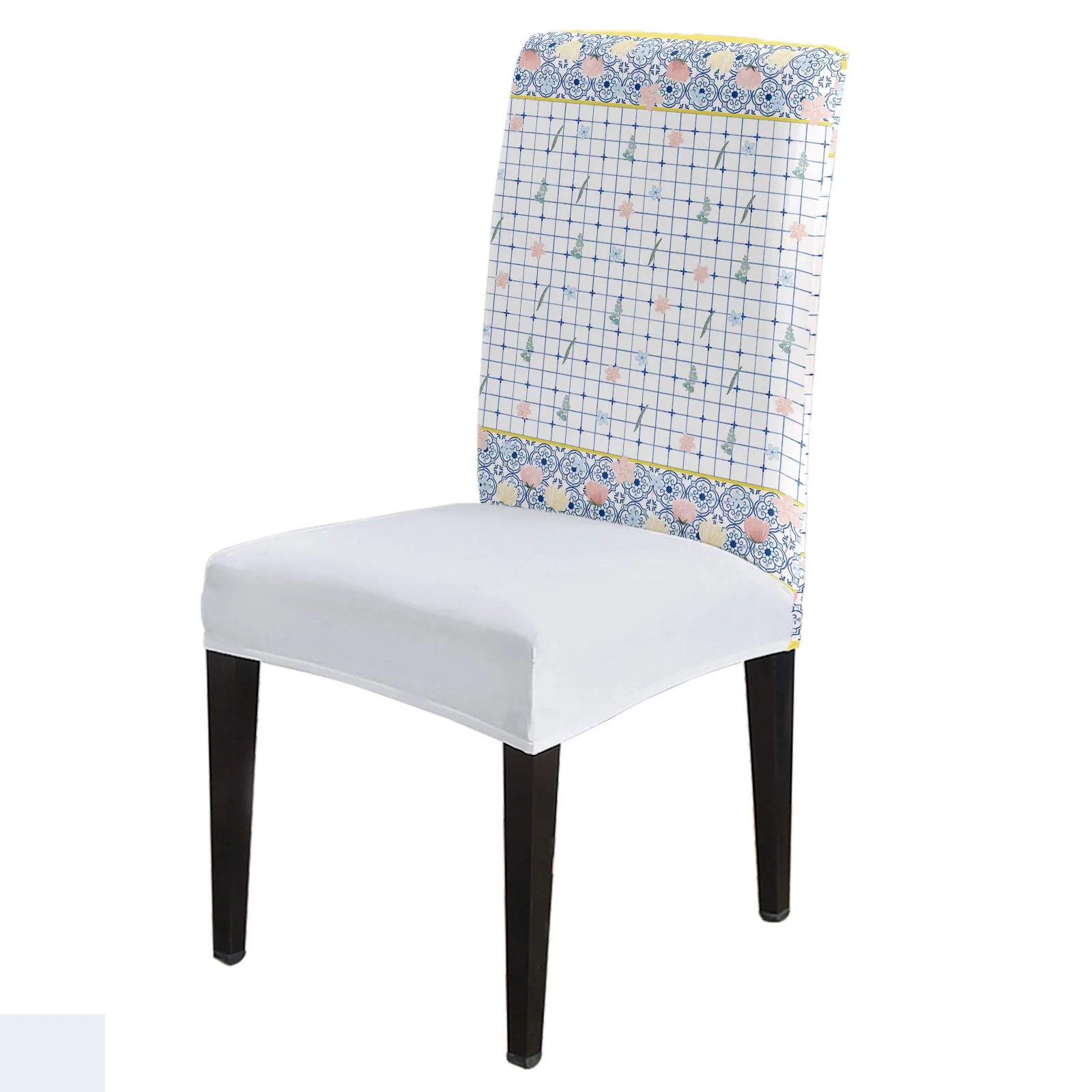 

Flower Floral Mandala Pattern Chair Covers Dining Room Weddings Banquet Stretch Chair Cover Kitchen Spandex Chair Cover
