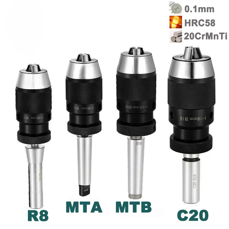 Фото Сверлильный патрон MT2 MT3 MT4 MT5 R8 C10 C12 C16 C20 B10 B12 B16 B18 B22 №1