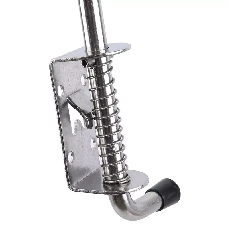 

Loaded Stainless Steel Security Barrel Bolt Latch Silver Tone Spring Latches Door Cabinet Hinges Hardware
