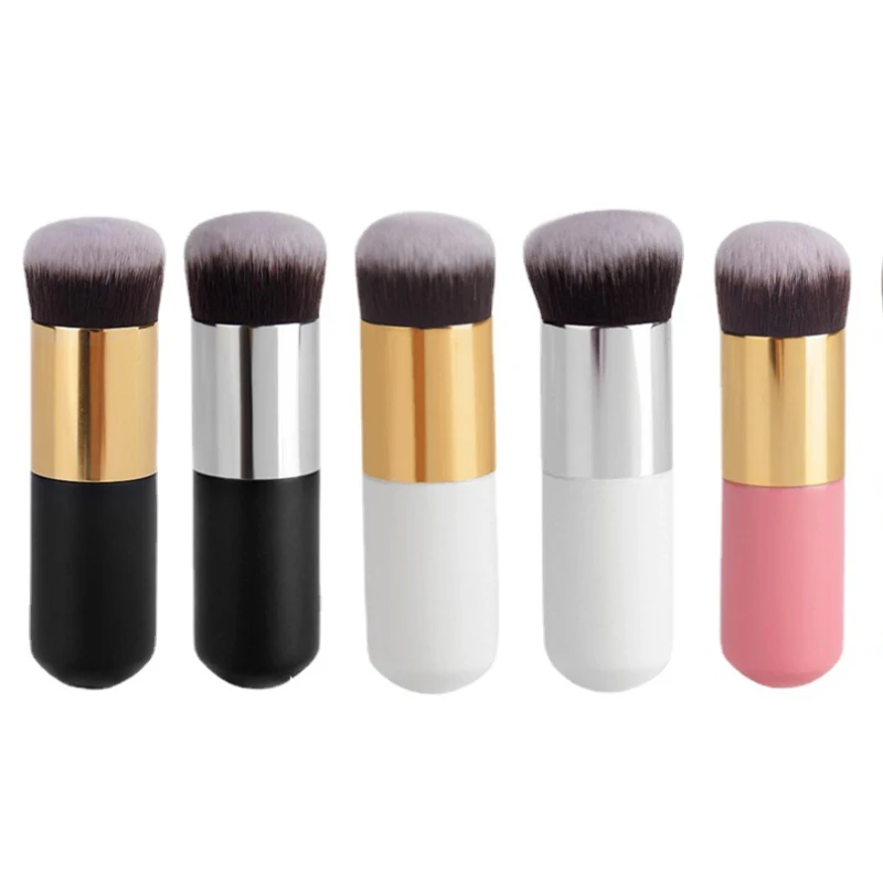 

New Chubby Pier Foundation Brush Flat Cream Makeup Brushes Professional Cosmetic Make-up Brush