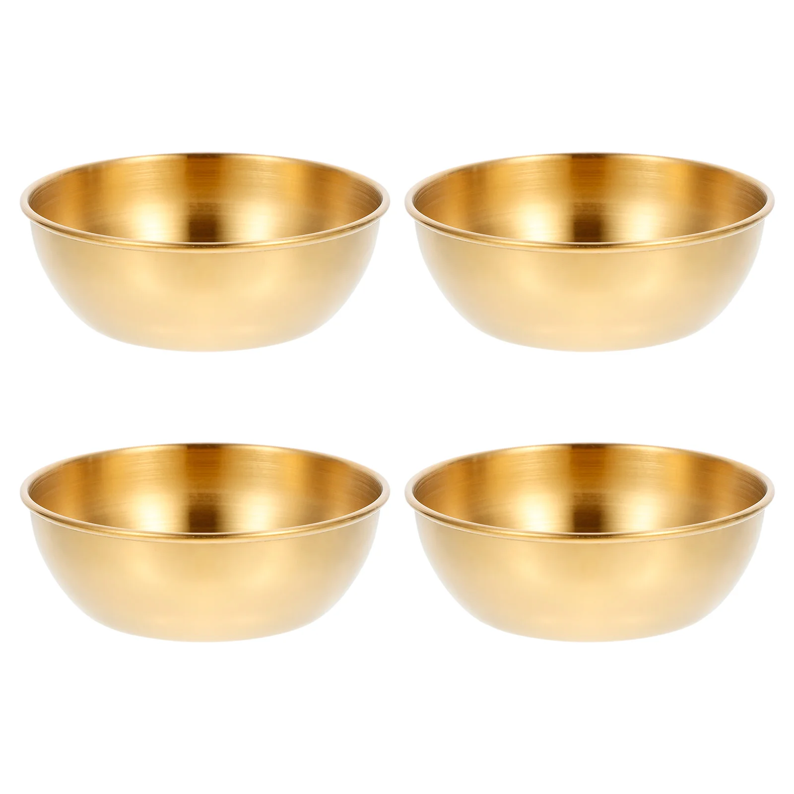 

4pcs Stainless Steel Sauce Cup Ramekins Sauce Cups Seasoning Dish Sauce Small Appetizer Plate