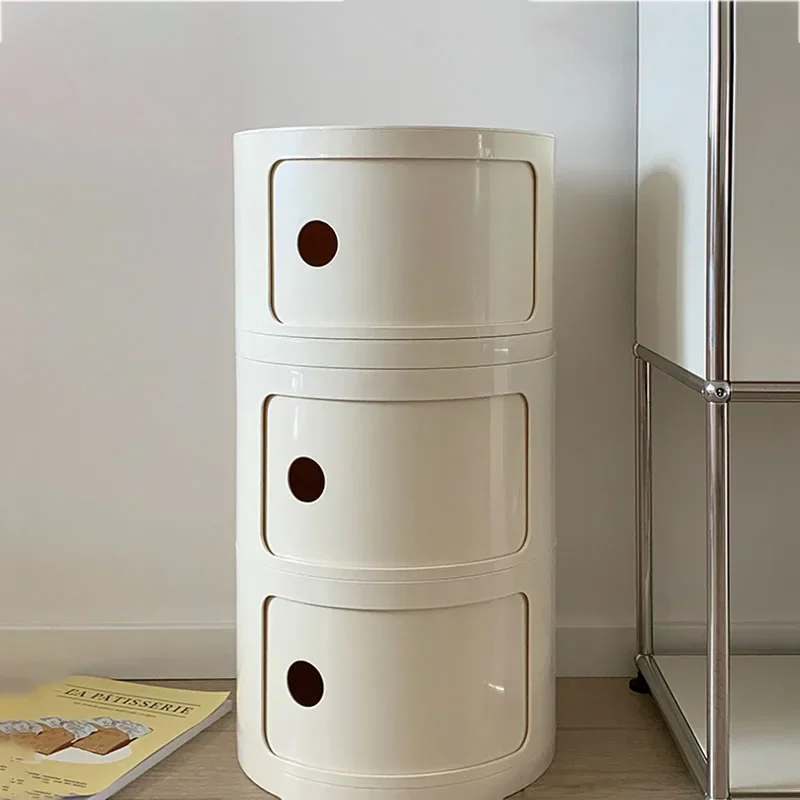 Кремовый ветер простой ночной столик для хранения Kawaii экономия места