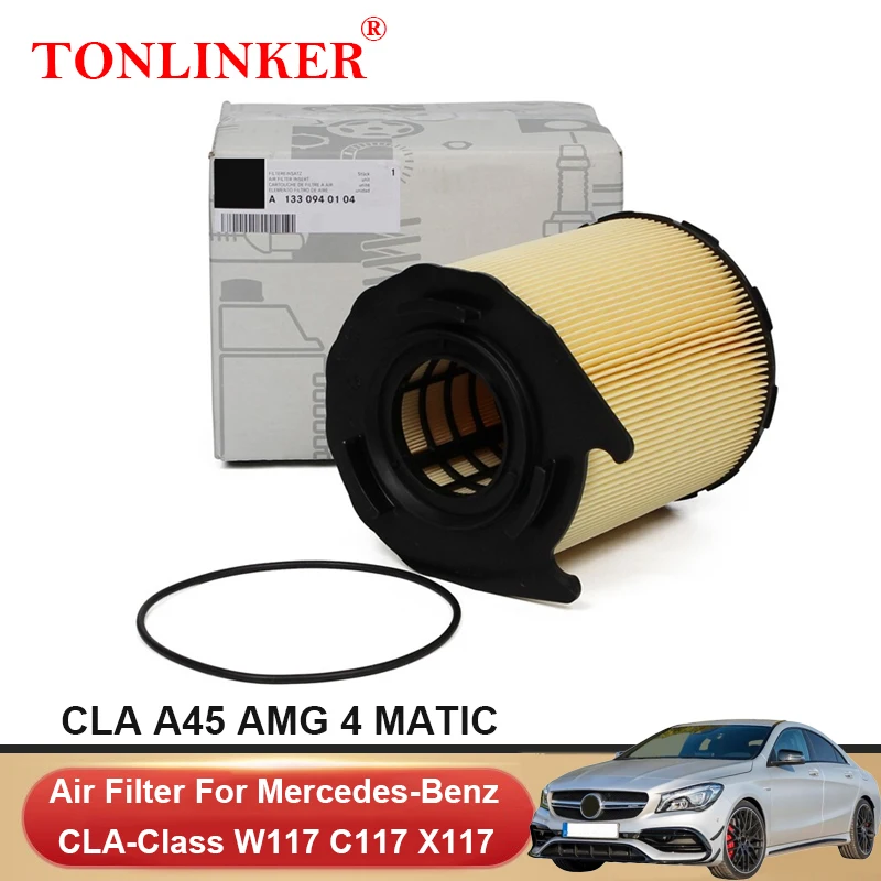 Воздушный фильтр TONLINKER A1330940104 для Mercedes Benz CLA Class W117 C117 X117 2013-2019 CLA45 AMG 4matic л, автомобильные аксессуары Воздушный фильтр TONLINKER A1330940104 для Mercedes Benz CLA Class W117 C117 X117 2013-2019 CLA45 AMG 4matic л, автомобильные аксессуары