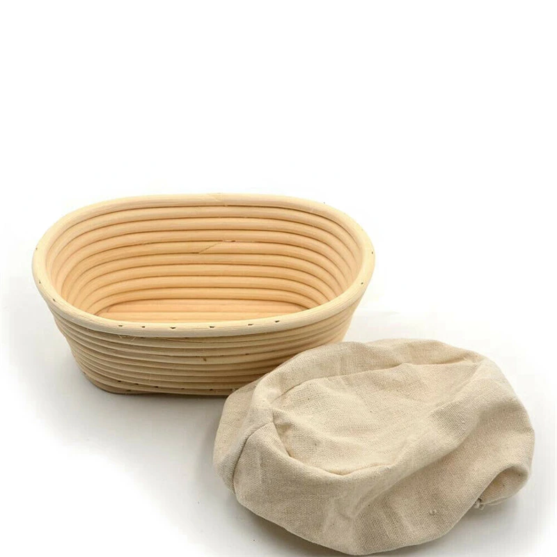 

European Fermented Vine Basket Vietnamese Vine Weaving Baking Utensils Country Bread Round Bread Basket Kitchen Supplies