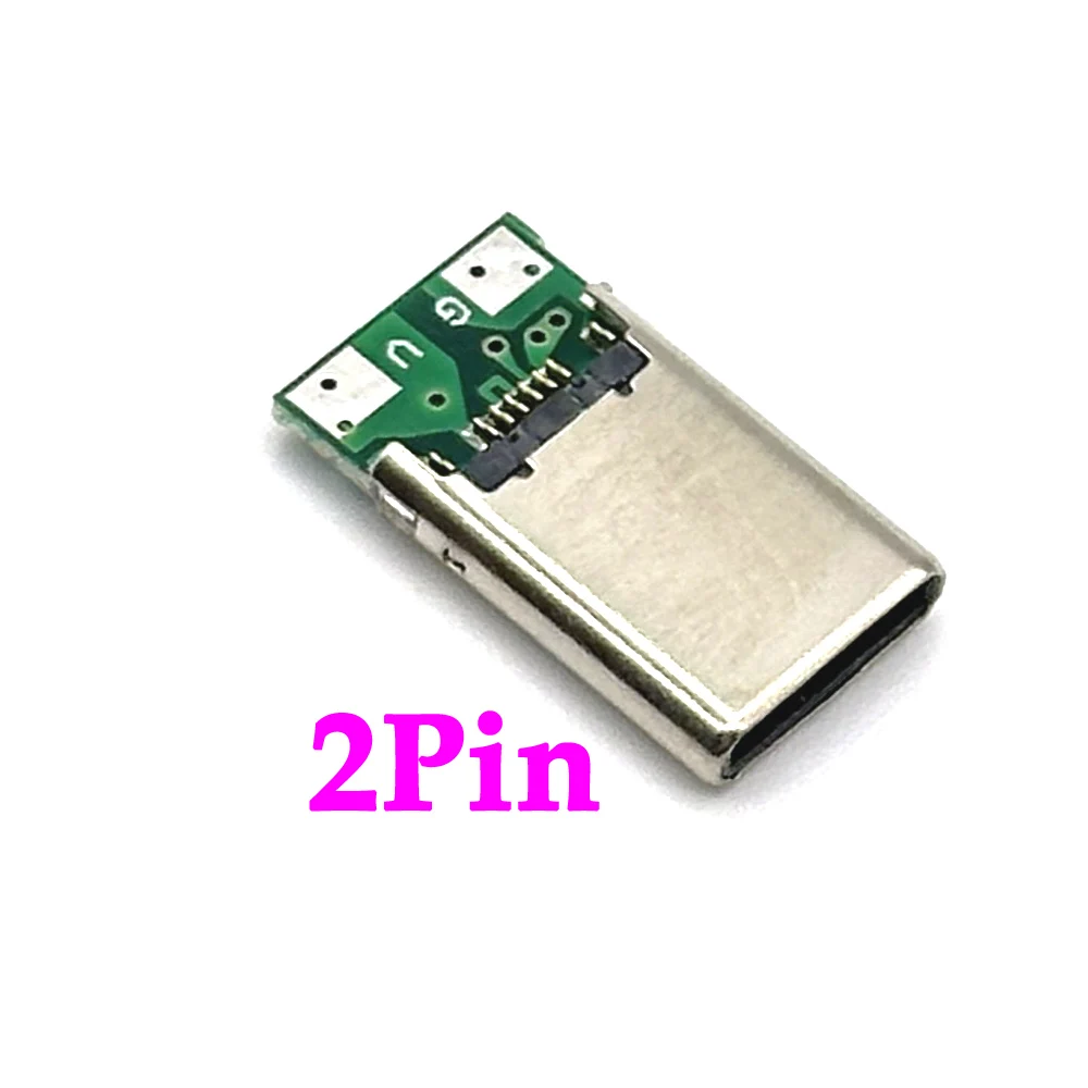 LAJQTAO 2P 4P USB 3.1 Type-C разъем-адаптер для пайки