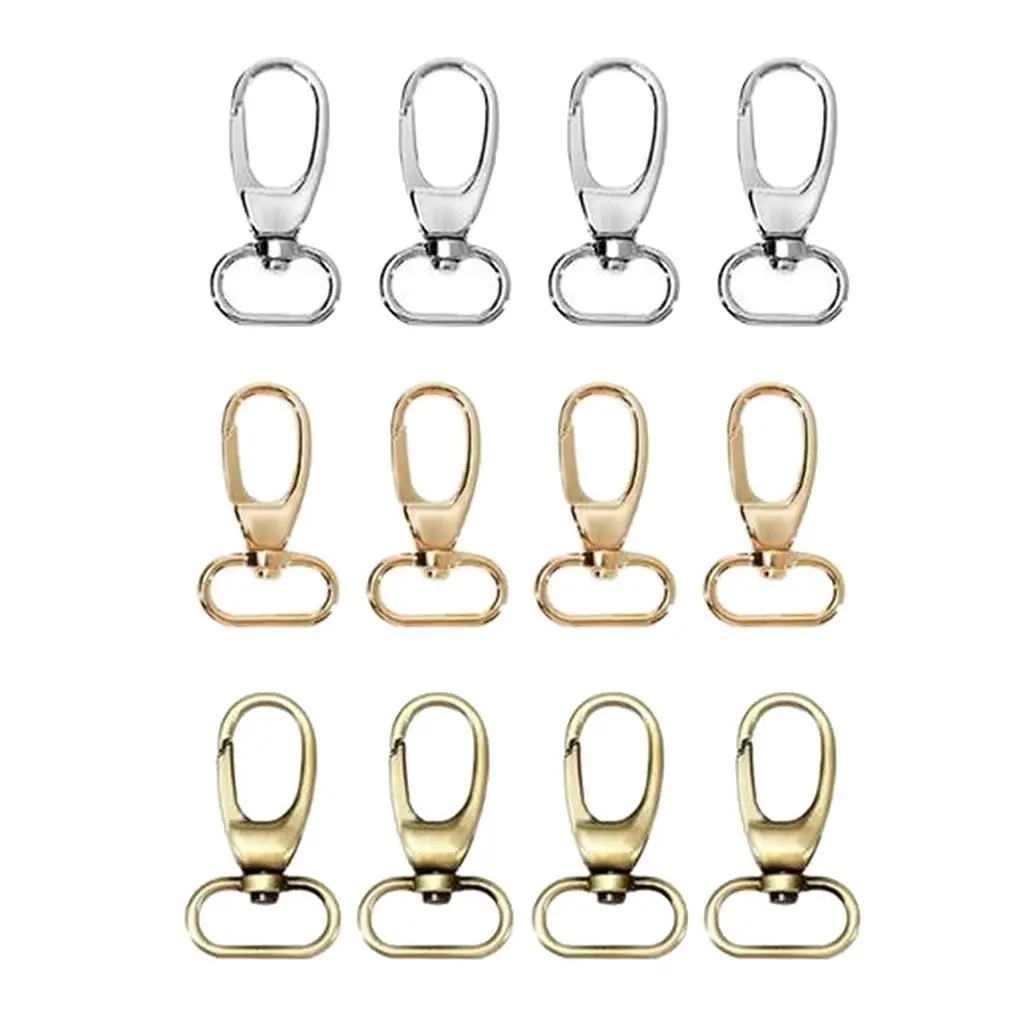 

4pcs Lobster Clasps Carabiner Keychain DIY Connector Snap Hook 25mm