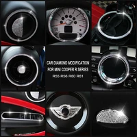 car interior decoration shell steering wheel gearshift outlet cover trim sticker auto accessries for mini cooper r55 r56 r60 r61