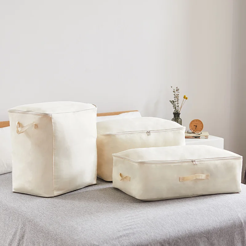 

Quilt Storage Bag Dustproof Clothes Finishing Large-capacity Moving Packing Blanket Dorm Room Essentials Cabinet Organizer