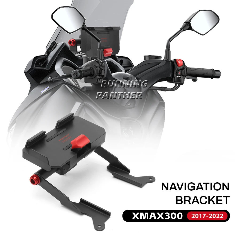 Аксессуары для мотоциклов кронштейн GPS навигации Yamaha XMAX 300 X-MAX X-Max 2017 2018 2019 2020 2021 2022