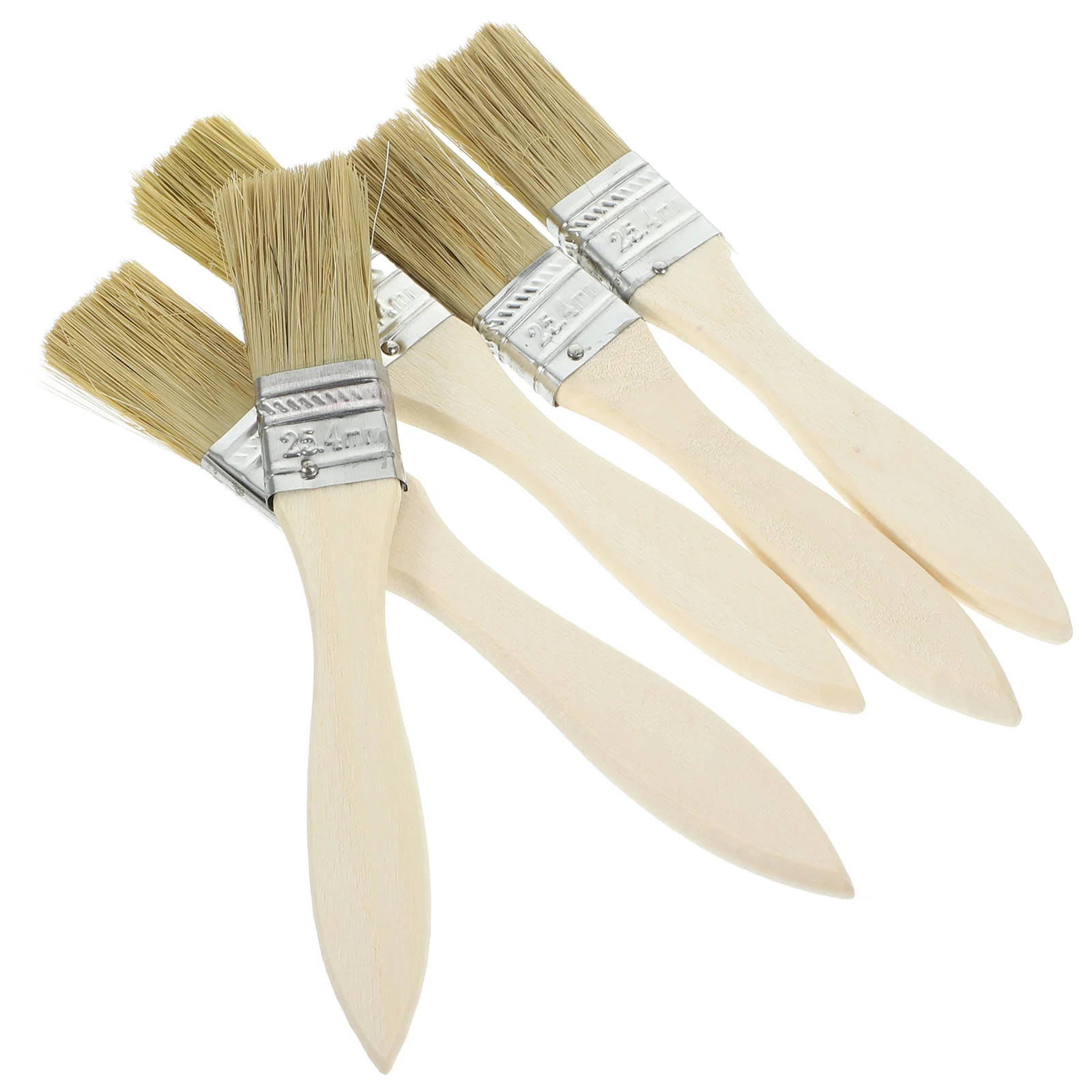 

36 Pcs Paintbrush Wood Handle Oil Painting Accessory Clean Solid Wooden Pastry Watercolor