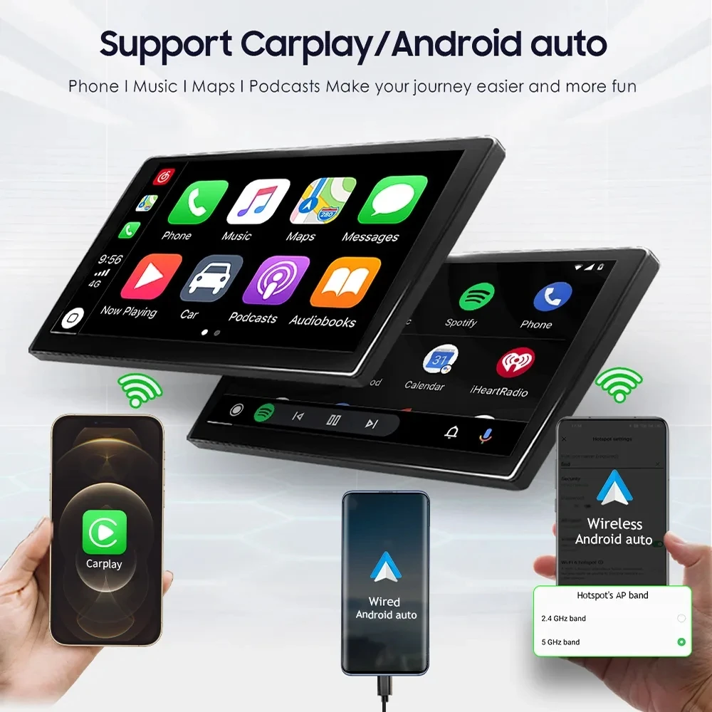 Автомагнитола 7 дюймов 2 Din стерео GPS-навигация головное устройство Carplay сенсорный