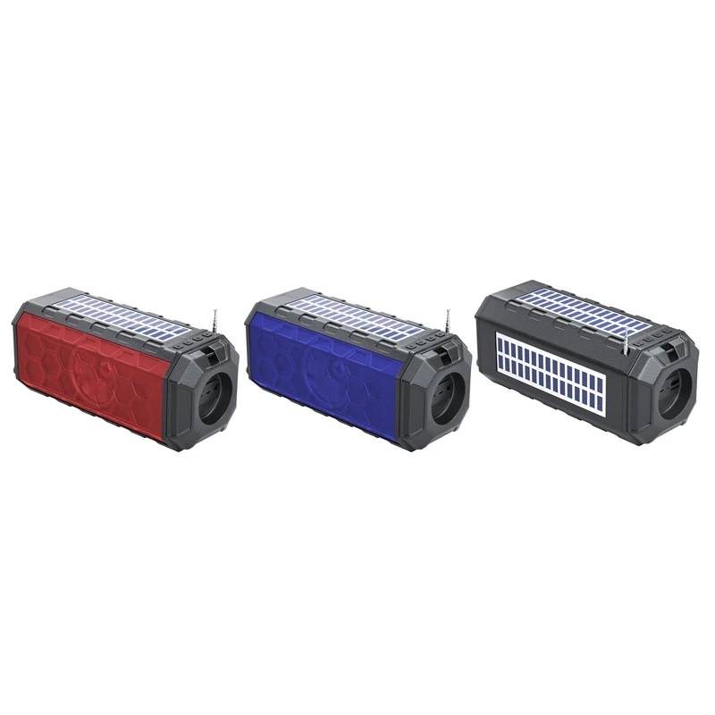 

Bluetooth-Колонка портативная с солнечной батареей и фонариком