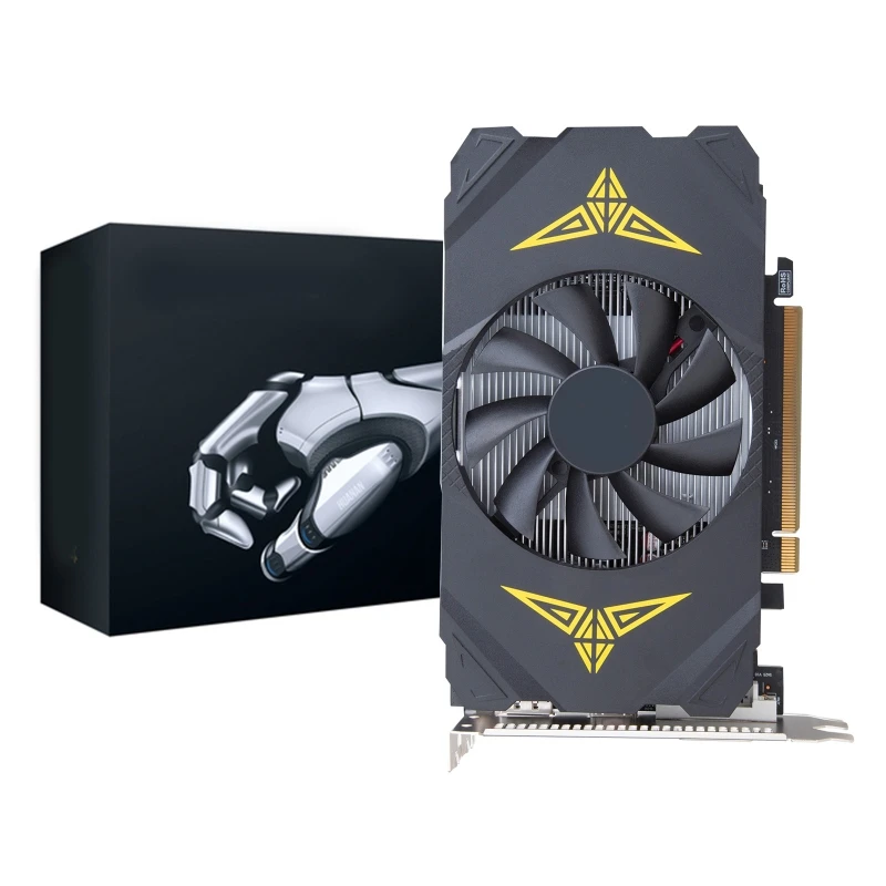 

RX550 Gaming Graphic Card with 4GB/ GDDR5/128bit Memory 1183MHz/6000MHz DP DVI-D HDMI-Compatible Output Ports Video Card