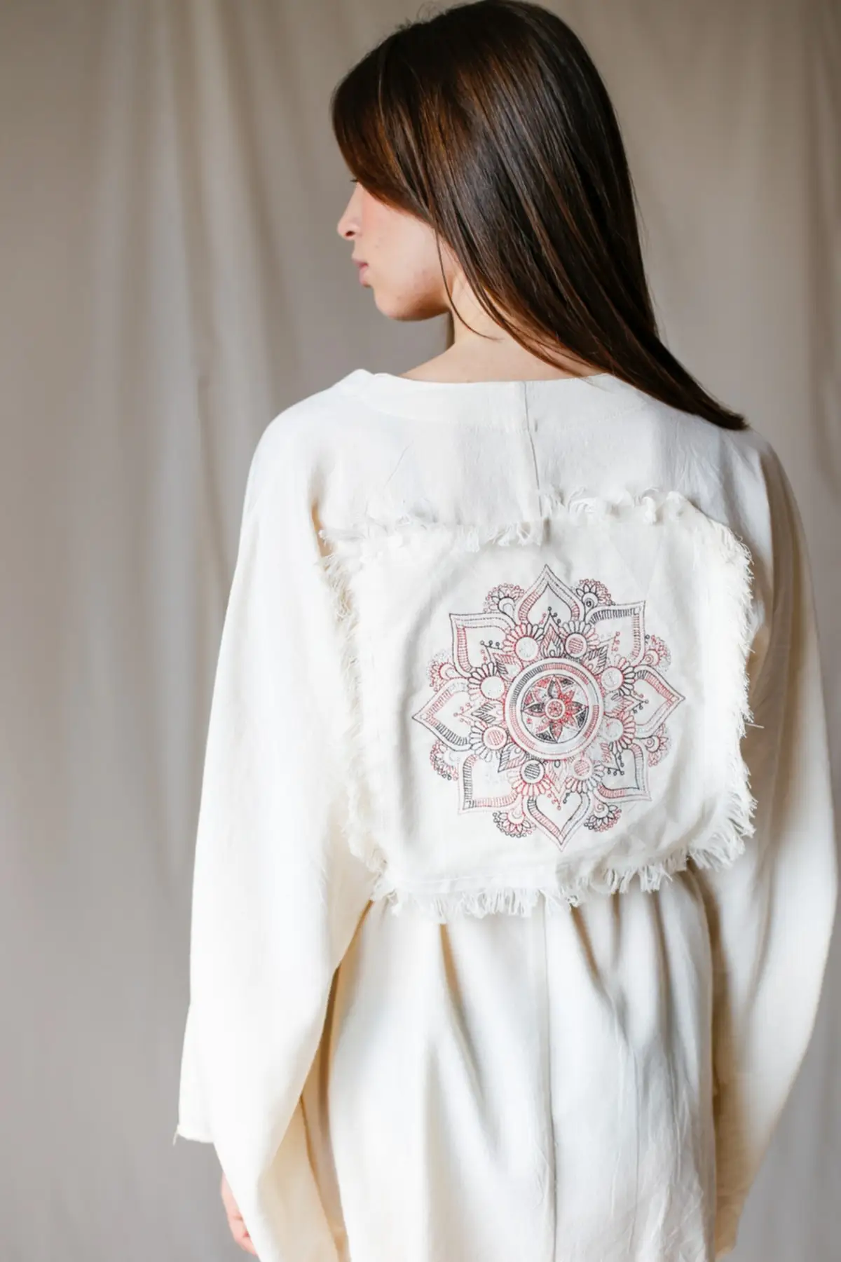 

Женское кимоно с мандалой, Модные Качественные тканевые халаты, кафтан, халат, одежда для женщин, халат для женщин