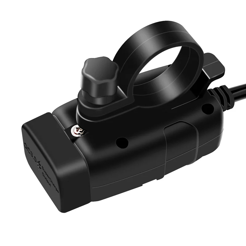 

Зарядное устройство Powstation QC3.0 для мотоцикла, USB + Type-C, водонепроницаемое зарядное устройство, быстрое зарядное устройство для мотоцикла, USB-р...