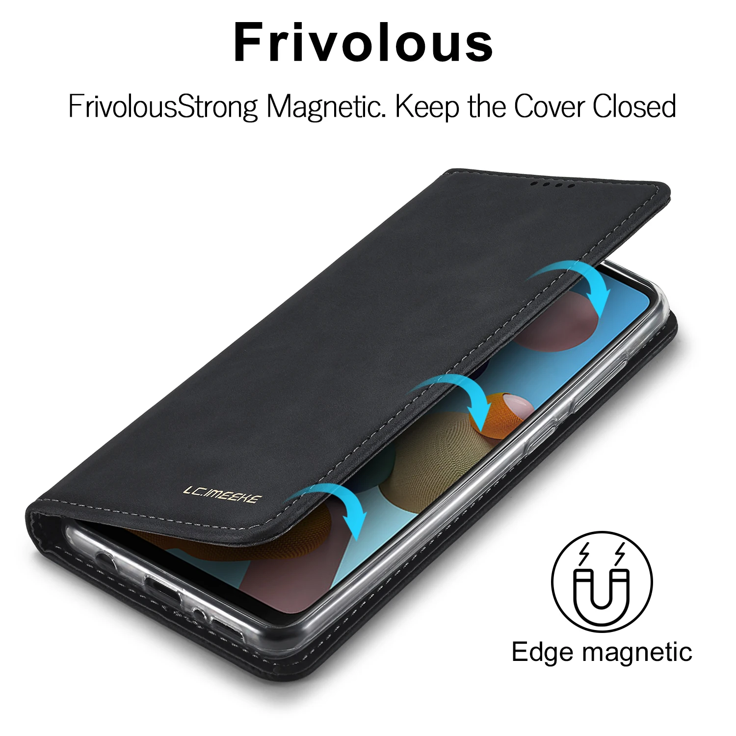 Деловой Чехол-бумажник для iPhone 12 Mini 11 Pro Max XR X XS 6 6S 7 + 8 Plus 5 фотомагнитная