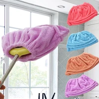 multi function coral velvet broom cover cloth floor mop with reusable microfiber absorbent mop household cleaning accessories