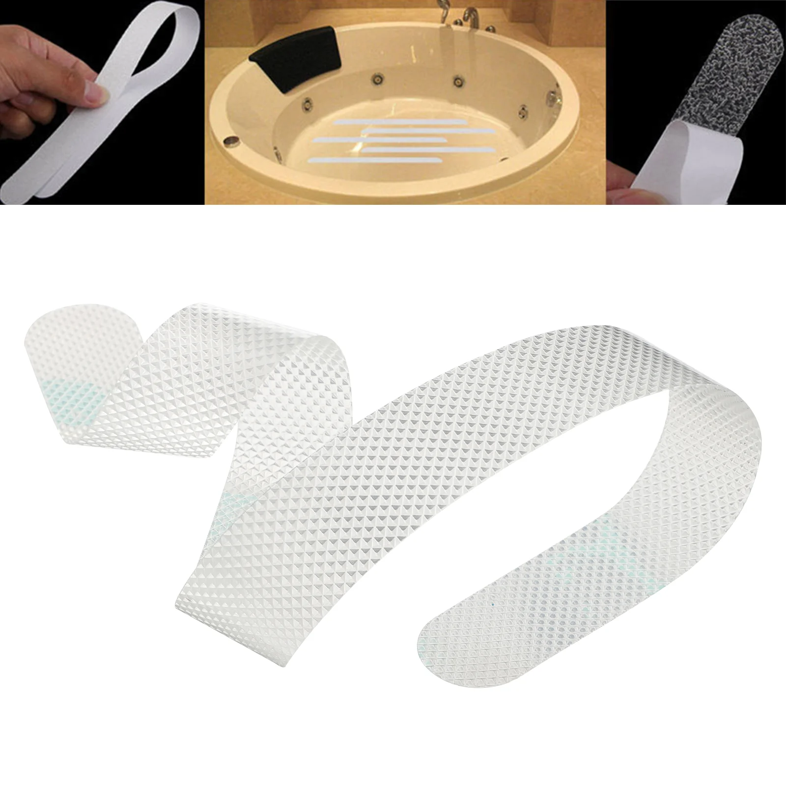 

Stickers Non Bath Shower Bathtub Sticker Anti Strips Safety Adhesive Grip Matstrip Tub Treads Bathtubs Floor Kid Clear Appliques