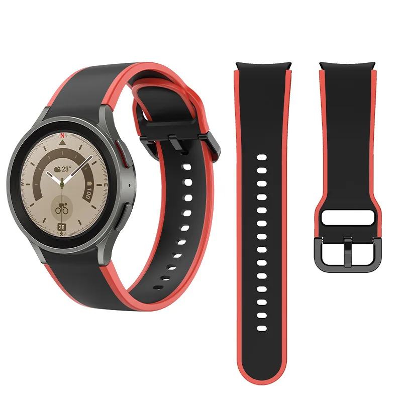 5 Packs Watchband For Samsung Galaxy Watch 5 40 44mm/Watch5 Pro,9 Colors No Gaps Fashion Strap For Man Women 5pcs/lot Wholesale