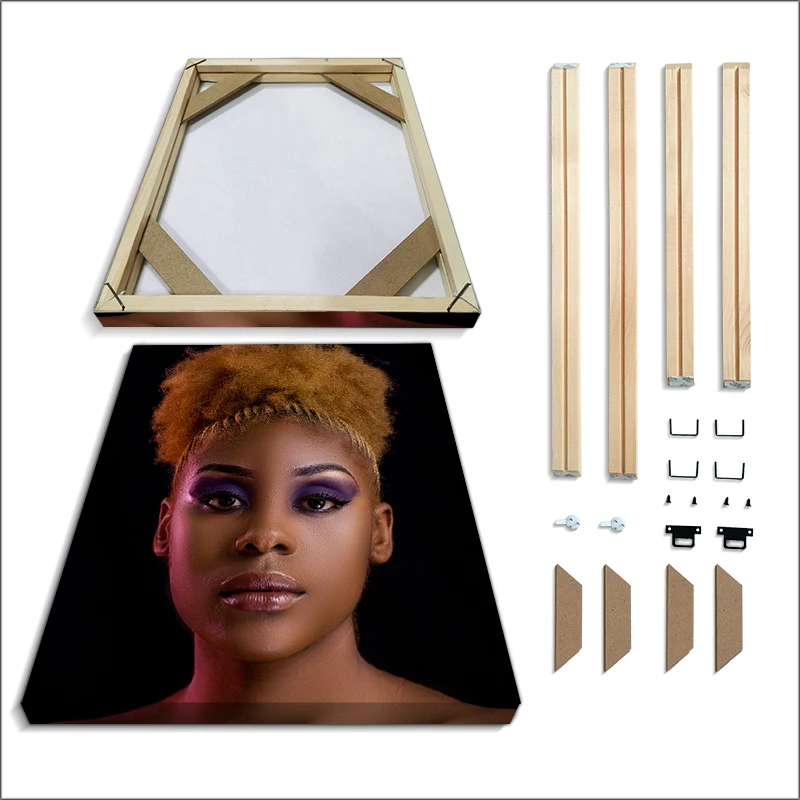 

Canvas Picture Frame Photo Frame Wall Canvas Diamond Painting Large Size DIY Frame Poster Wall Frame Pine Support Custom Size