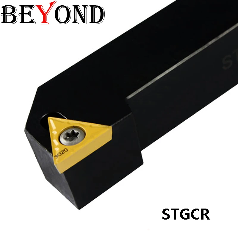 BEYOND Turning Tool Holder Shank Solid Carbide Inserts STGCR 1212 STGCR1212H11 External Lathe Cutter Bar 12mm 16mm