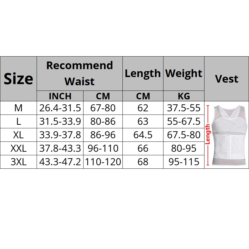 Мужской компрессионный жилет Hot Sweat Body Shaper от CXZD изготовленный из ПОЛИЭСТЕРА для
