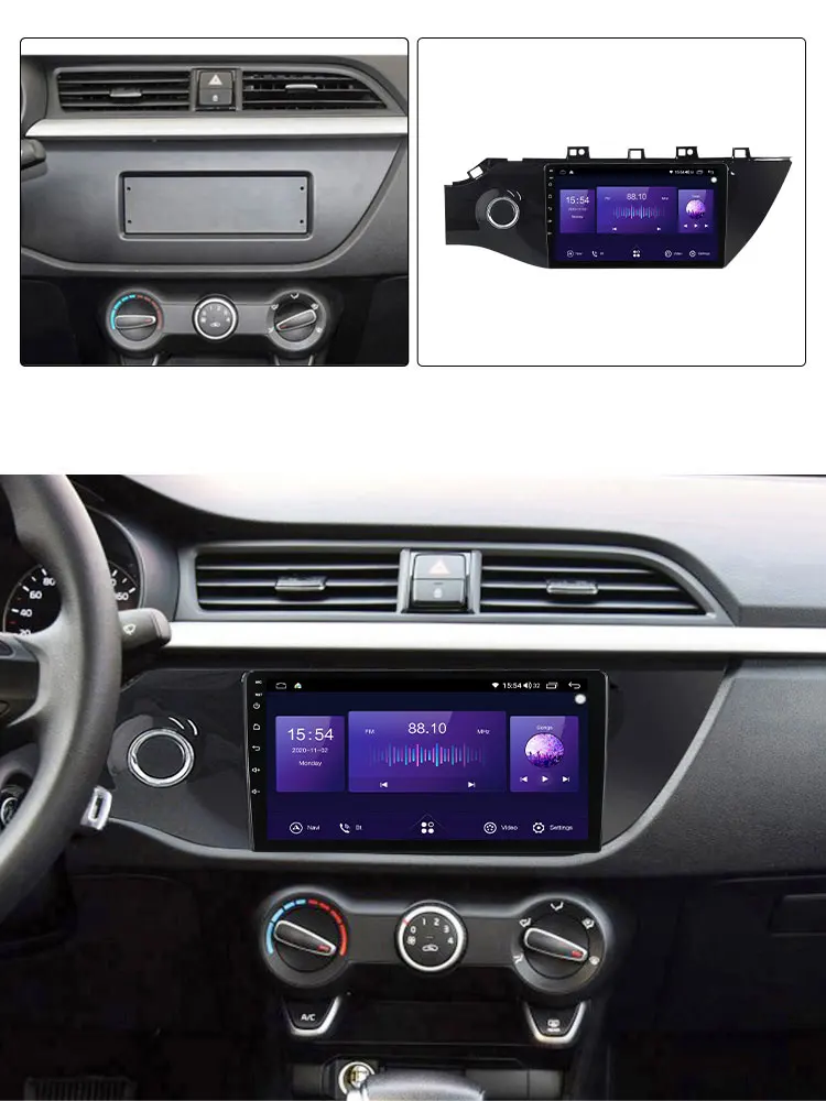 Автомагнитола 2 din Android 11 мультимедийный видеоплеер для KIA RIO4 RIO 4 2017 2018 2019