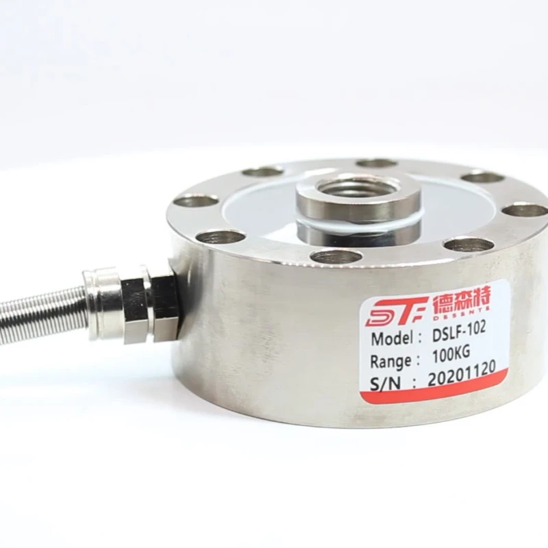 

Shape Load Cell Spoke Compression Tension force Sensor 500 kg 1/5/10/100/500 ton Pancake Pressure Conductor High precision