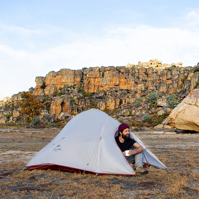 Naturehike Cloud Up Outdoor Camping Tent Ultralight 1 2 3 man 20D Silica Gel Single Double Persons Hiking With Free Mat |